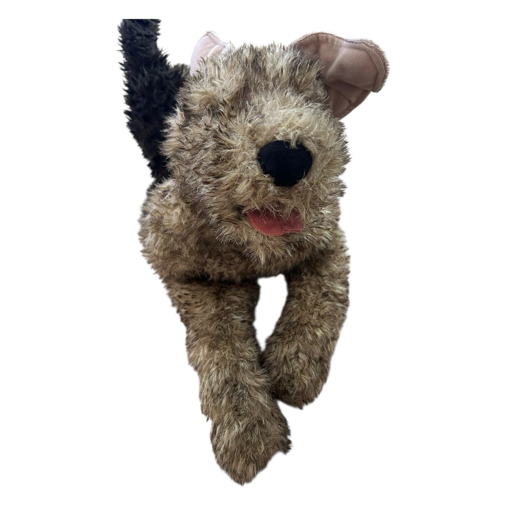 Folkmanis  Airedale Terrier‎ Full Body Hand Puppet  #2993 Brown Black Dog